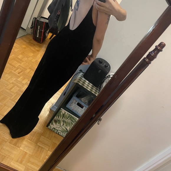 Realisation Par Black Velvet silk slip dress - Picture 10 of 10